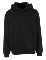 Heren Hooded Sweater Build Your Brand Loose Fit Zwart